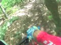 Mountain biking Lincoln Woods, RI  - Asian Girl