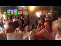 ENGLAND FANS CELEBRATE IN NORTHAMPTON PUB (SWEDEN 0-2 ENGLAND) WORLD CUP 2018