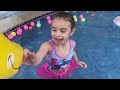 pool  Day🏊🏻‍♂️ with my  Little sister’s and Play water balloon 🎈 soo much fun 🤩 #kids #swim #fun