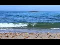 Refreshing Waves of the Atlantic Ocean Beat Against the Rocks on a Sunny Day.1 Hour of Wave Noise,4K