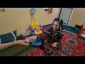 Nomadic family surprise gift: Razieh's Husband surprising act of love | gift unboxing