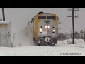 Winter Railroad Action! High Speed Trains in Snow + CN CP VIA + Foreign DPUs!!