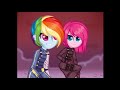 Speedpaint M L P Pinkie Pie and Rainbow Dash  EqG future alternative