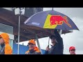 Max Verstappen chilling with Lando Norris & Daniel Ricciardo in Driver’s Parade | Behind the scenes