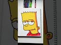 Drawing Bart Simpson with Brush Markers!