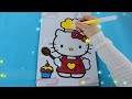 Coloring Hello Kitty. Coloring pages #hellokitty #coloring #kidsvideo