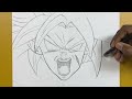 How to draw broly || step-by-step - Dragonball super |