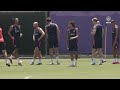 Manchester United training session in America