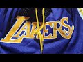 Lakers Just Don Short Purple Gold