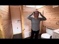 Amanda Touring “The Amanda” Tiny Home for the 1st time 😲 Amish Built, Big & Beautiful 12’x40’ 🏡😲🇺🇸🤩🩵