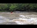 Josh Struble whitewater kayaking pipe creek Widow Maker rap