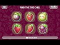 Find the ODD One Out - Fruit Edition 🍎🍊🍓| Easy, Medium, Hard - 30 Ultimate Levels | Quizzer Odin