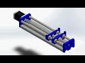 Solidworks Motion Study - Linear Actuator - Assembly & Simulator