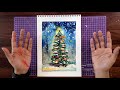 Christmas Tree 🎄 Beginner Painting with Watercolor by Deeplife 🎅