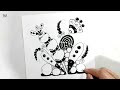 69 # 100 days of tangling | zentangle 100 day challenge | zentangle doodle art | zentangle art