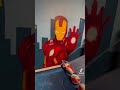 Painting A Giant Iron Man! #artist #ironman #graffiti