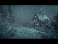 3 Hour Heavy Snowstorm in a Lonely House | Blizzard Sounds for Sleeping┇Howling Wind & Blowing Snow