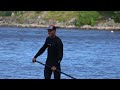 RAW Clip - SUP foil downwind on a lake  outside Alingsås Sweden