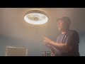 REVIEW: Smart Ceiling Fan w/ LEDs by LUDOMIDE | Low Profile Flush Mount | 10 Minute Install