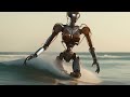 Surfing Cyborg Girl: AI Music Video