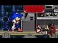 Sonic Adventure 2: ARK Showdown //Sonic vs Shadow\\ [Sprite Animation]