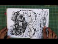 Moving sketchbook| My youtube first :)