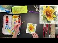 Using Gouache to Fix a Watercolor Painting