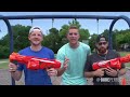 Nerf Blasters Battle | Dude Perfect