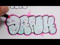 How to draw graffiti throw up!!Graffiti tutorial