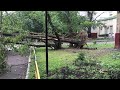 Последствия ночного урагана в Москве 13.07.2016