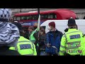 Far right attempt to steal Palestine flag at COP26 climate protest, London, UK, 6th November 2021.