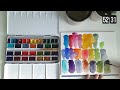 Upgrading my Watercolors! Roman Szmal Aquarius ★ Unboxing and swatching my new favorite watercolors