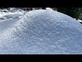 Tunnel山上俯瞰 初雪下的 班芙镇  Overlooking Banff Town covered in the first snow from Tunnel Mountain