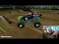 BeamNG.drive GraveDigger Freestyle with Fanatec wheel, pedals and shifter