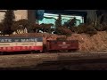 Evening Freight (Super Bowl Sunday model train running)