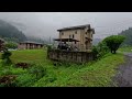 4K Walk Japan - Japanese countryside Walking in The Super Rain, The most beautiful mountain village