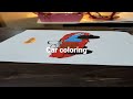 Sports car coloring