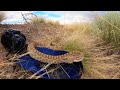 Prairie rattlesnake on my hat and phone