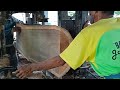 Amazing Wood sawmill || The process of sawing teak logs into beautiful wide sheets.