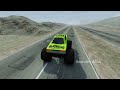 Epic High Speed Monster Truck Jump And Crashes #76 BeamNG Drive BeamNG ASna
