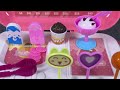 5 minutes satisfied Unboxing Pink suitcase Ice Cream shop ASMR review toys
