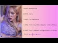 ROSÉ Playlist Song ( Part 1 )