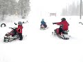 Snowmobile - near miss!