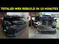 TOTALED SUBARU WRX REBUILD IN 10 MINUTES