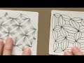 Easy Classic Zentangle with the pattern Calibree