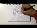 Drawing Yagami Light from Death Note