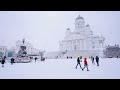 3 Hours of Heavenly Snowfall Walks in Finland - Slow TV 4K