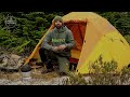 Camping In Rain And Wind Solo Overnight