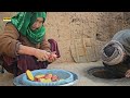 Tandoori breads and Potato recipe by old lovers in village of Afghanistan