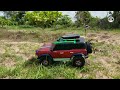 1/10 Scale rc car off-road Bronco Jungle Adventure on Cassava Farm Road Traxxas Trx4 Bronco rc truck